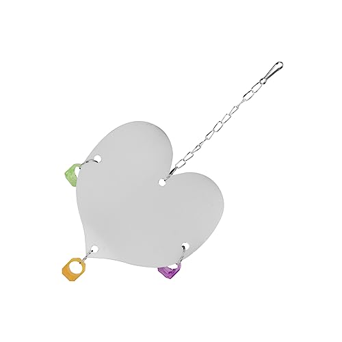 FONDOTIN 1個 鳥のおもちゃの鏡 画面 鳥の割れない鏡 鳥のインコ 鳥のもの 鳥用 ペット 鳥の鏡のおもちゃ カナリアミラー チキン片面鏡 鳥かごの付属品 オカメインコの鏡 プラスチック