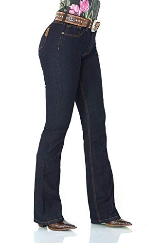 Calça Jeans Feminina Cowboy ST Lycra Boot Cut Lisa