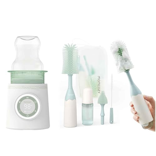Image of Momcozy Portable Bottle Brush Kit & Momcozy Portable Bottle Warmer for Travel
