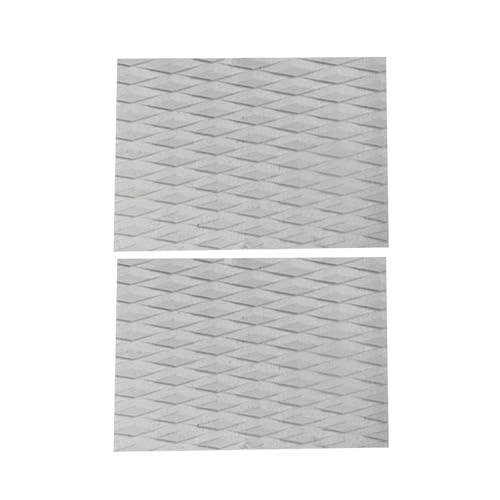 jiingekk 2Pcs Adhesive NonSlip Traction Pad Trimmable Surfing Skimboard Deck Traction Pad For Surfboard Board Kayak Canoes