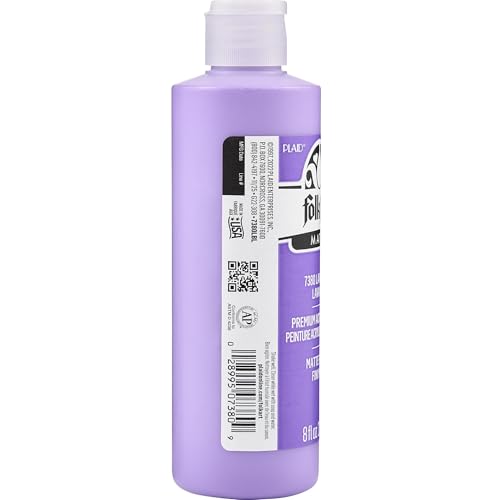 Image of FolkArt Acrylic Craft Paint, Matte Finish, Lavender, 8 fl oz
