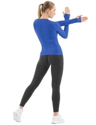 Image of MathCat Seamless Long Sleeve Workout Tops for Women