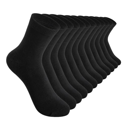 Thin 6 Pairs Mens Ankle Socks, Comfort Breathable Work Running Quarter Socks for Men