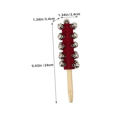VICASKY 2 Peças Brinquedos De Chocalho Sinos Instrumentos Musicais Jingle Instrumento Sinos De Trenó