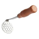 Artibetter Machacador de Patatas Manual Pequeño de Acero Inoxidable 304 con Mango Ergonómico, Prensador Versátil para Puré y Triturar Verduras, Utensilio Doméstico para Cocina Hogareña