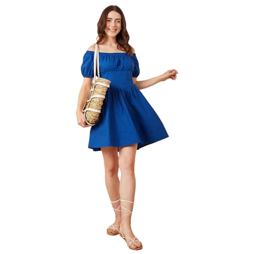 Image of Rare Women's Cotton Fit and Flare Above The Knee Dress