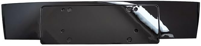 [Replace Part] Car Front Bumper License Bracket Plate Bright Black for Audi Q7 2010 2011-2015 4L0807285