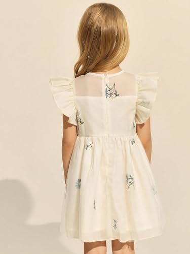 Image of TAGAS Girls' Long-Sleeve Floral Party Dress with Big Bow||Baby Girl Dress|| Frock for Girls|prinsses Dresses | Dress for Girls|