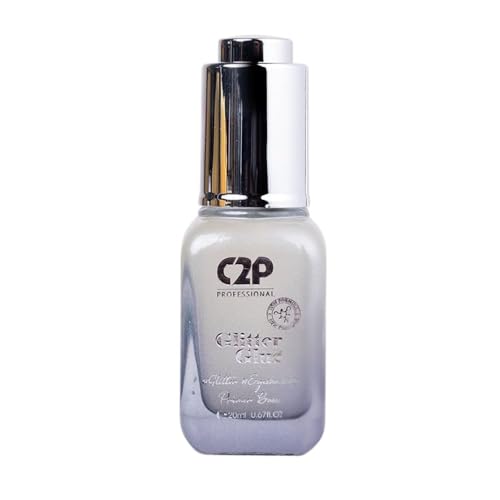 Image of C2P Pro Sparkle Duo Glitter & Glue Kit - Waterproof, Quick-Drying Eyeshadow for Eye & Body Makeup, Long-Lasting, Smudge-Proof Shimmer | Festival, Party & Glam Look (Catwalk 44)