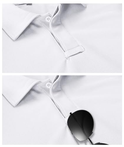 Image of SCODI Men's Golf Polo Shirt Short Sleeve Tactical Shirts Casual Tennis T-Shirt | Big & Tall, Quick Drying, Breathable, Moisture Wicking, Stretch, Soft, Ideal for Golf, Tennis, Outdoor, Tactical, Daily, Work