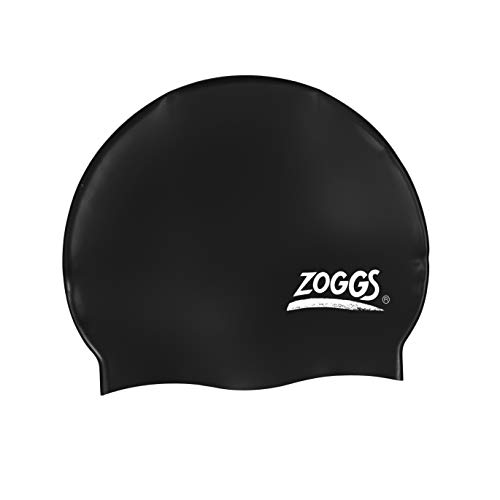 Zoggs Gorro de natación, Adultos Unisex, Negro, una Talla