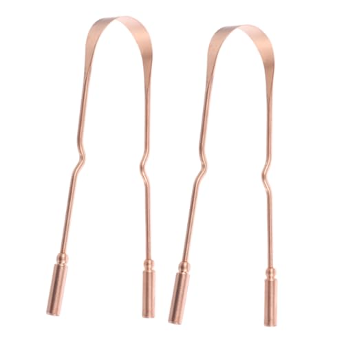 PACKOVE 2pcs Tongue Scraper Ergonomic Oral Care Tool for Tongue Cleaning for Deep Cleaning Fresher to Clean Use