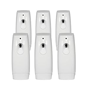 TimeMist Classic Metered Aerosol Fragrance Dispenser (Case of 6) – 1047717 – Great for Bathroom, Locker Room, Breakroom and Washroom