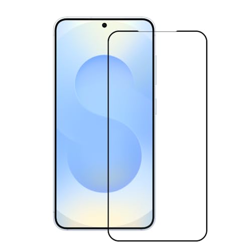 Galaxy S25 ガラスフィルム クリア SC-51F docomo/SCG31 au 対応 強化保護フィルム 高透過率 10H硬度 3Dラウンドエッジ 全面保護 耐衝撃 飛散防止 キズ防止 指紋防止 撥水撥油 高感度タッチ 簡単貼り付け(ブラック)