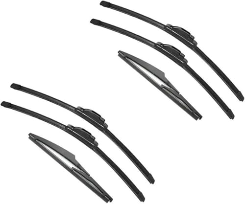 Essuie-glaces en caoutchouc pour Toyota RAV4 et MK4 | Lot de 6 pièces avant et arrière