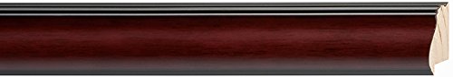 Picture Frame Moulding (Wood) 18ft Bundle - Traditional Mahogany Finish - 1.625" Width - 5/8" Rabbet Depth