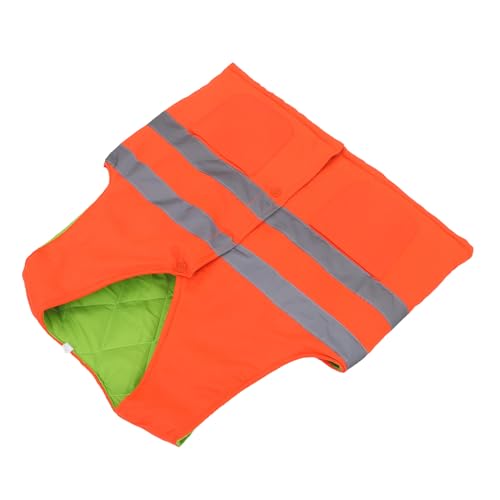 Gilet de chantier réfléchissant épais et chaud pour l'hiver