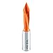 Amana Tool - 413008 Carbide Tipped Through-Hole Boring Bit L/H 8mm Dia x 58mm Long x 10mm