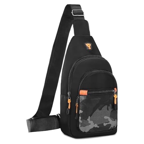 MOSISO Lightweight Sling Backpack with Camouflage Pocket Cover