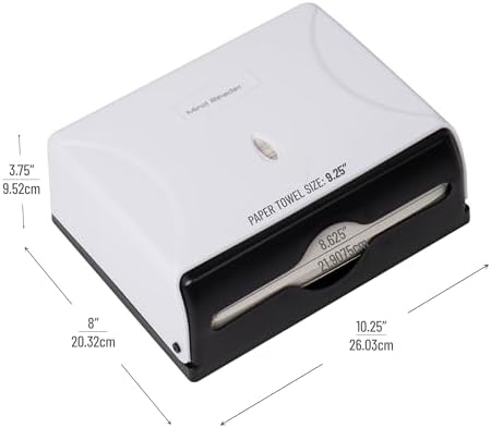 Mind Reader PTWIDE-WHT Paper Towel Holder Storage, White