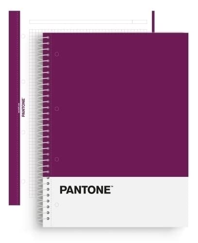 Escolofi - Cuaderno A4 80/90 Microperforado Pantone Purple Violeta En Oferta Block Escolofi Notebook Pantone Basic A4 80H Cuadric.5X5 90G Violeta. 5 Unidades