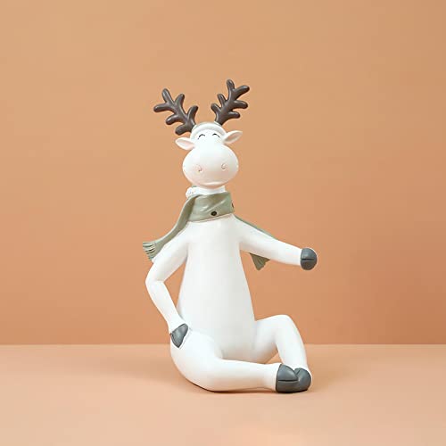 LEOSXA Soporte para Copas de Vino con Forma de Alce, Armario, Estante de Pared, figuritas, estatuas, esculturas, Adornos de Escritorio, decoración de Interiores WineRack Cover