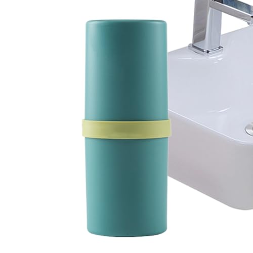 Funda para cepillo de dientes de viaje, portacepillos de dientes portátil con tapa, resistente al agua, multifunción, estuche para cepillos de dientes con compartimento para Trip Dorm Hotel, mochila
