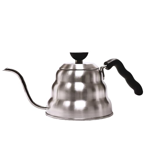 Image of Sipologie Premium Gooseneck Kettle 1000ml - Sleek Stainless Steel Construction - Perfect for Pour Over Coffee & Tea - Long Spout for Controlled Pouring - A Must-Have for Coffee and Tea Enthusiasts