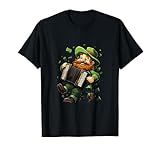 Día de San Patricio Leprechaun acordeonista irlandés Camiseta