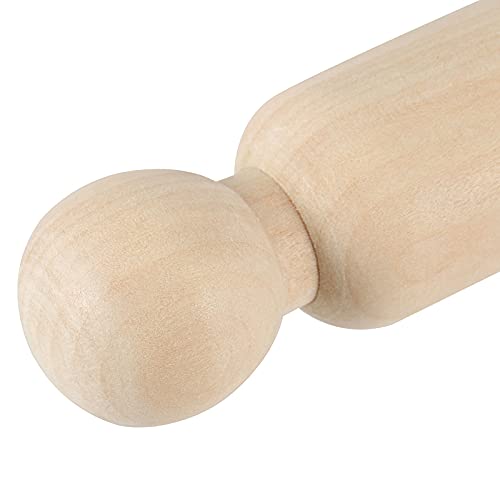 Hakzeon 40 Pack 3-1/2 Inches Unfinished Wooden Peg Dolls thumb #2