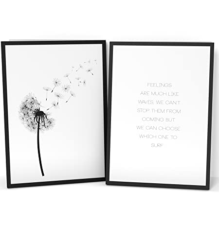 Papierschmiede® Spruch Poster 3er Set in A2 (42x59cm), Faith Love Hope