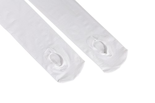 7D04 White Convertible Dance Tights - Large Child4