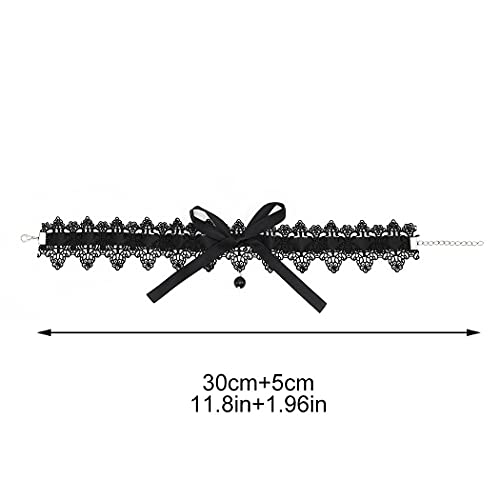Jeairts Black Lace Choker Necklace Velvet Bow-Knot Necklaces Halloween Costume Necklace Jewelry Accessories For Women And Girls #TOP4