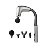 Aolawco U-förmige Massagepistole, Rückenmassagegerät 4 Massageköpfen, Massage Gun mit LCD für...