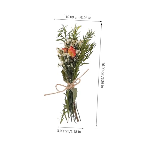 Mini ramo de flores secas natural preservado x6 miniatura 6