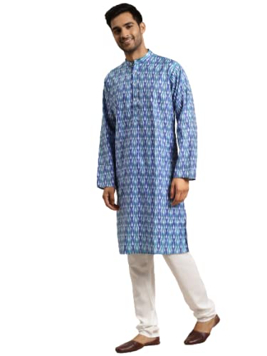 Image of SOJANYA Men's Jacquard Silk Long Kurta - Diwali Celebration Ethnic Wear for Men
