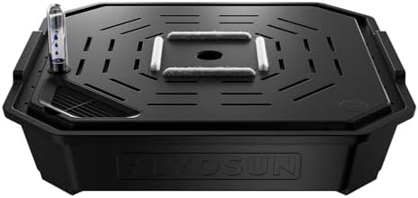 VIVOSUN 4-Pack FlexFeed Self-Watering Pots, Auto Irrigation Fabric Pot Base with Water Meter & Maintenance Window, for Use Indoors/Outdoors in Grow Tents, Greenhouses, Gardens