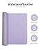 YSAGi Leather Desk Protector, Office Mat, Large Mouse Mat, Non-Slip PU Leather Blotter, Laptop Pad, Waterproof Writing Pad for Office and Home (Light Purple, 23.6