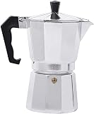 Italienischer Espressokocher für alle Größen, italienische Herdplatte, Kaffeeperkolator, Mokka-Kanne (50 ml, 1 Tasse)
