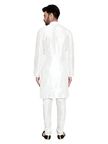 Image of HUZUR Mens Silk 6 Loop Kurta Pajama
