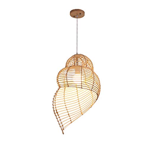 Preisvergleich Produktbild SPNEC Kronleuchter Einfache kreative Restaurant Lichter Led Bambus Kunst Woven Kronleuchter