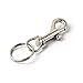 Produktbild Bolzenschnapper, Gürtelclip, Schlüsselanhänger, Edelstahl, drehbarer Öse, Karabinerverschluss, Schlüsselanhänger, Haustierleinen, Mehrzweck, für Zuhause, Camping, Picknick, Leder-Handwerksprodukte (4