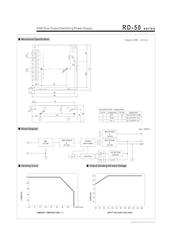Alimentation à découpage Double Sortie RD-50 AC/DC pour stabiliser vos tensions - 4