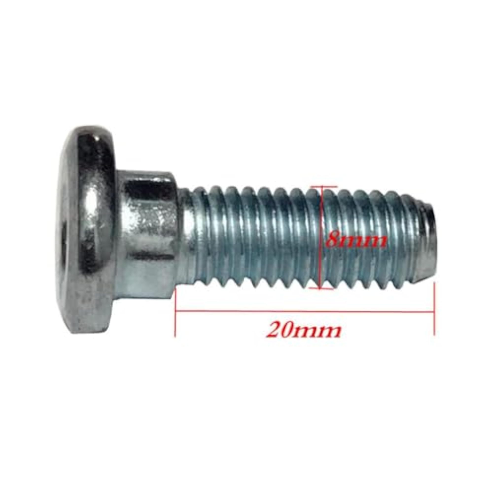 10 Pieces Brake Disc Rotor Screws, Versatile Stainless Steel Bolts