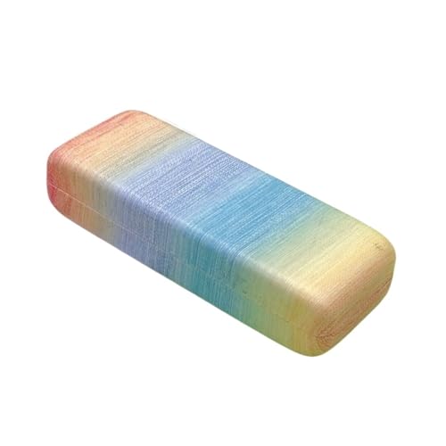 Étui à lunettes portable arc-en-ciel anti-choc pour petits espaces