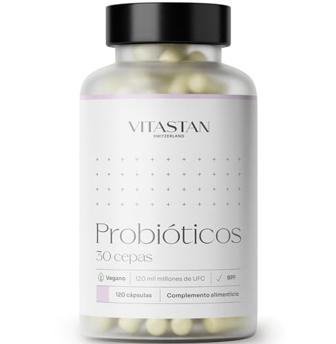 Probiotic MIX VITASTAN 120 - Probióticos Intestinales Premium en Cápsulas con 30 Cepas Vivas -...