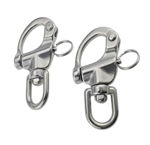 LZZYFPX Drehbarer Federschäkel Karabinerhaken