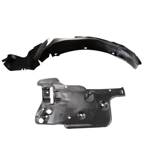 Image of TRQ Inner Fender Liner Set Compatible with 1988-1991 Honda Civic HO1248108 HO1251103