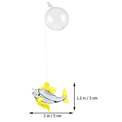 Hemobllo Aquarium Float Ball Decoration 6Pcs Handmade Blown Glass Fish Pendants Floating Ornaments for Fish Tank Micro Landscape Accessories - Image 2