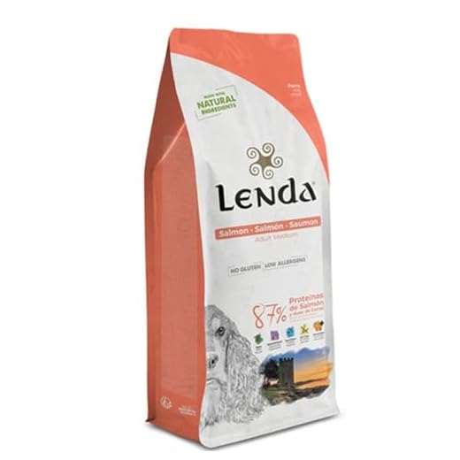 Lenda Salmón - Pienso para Perros Adultos con Actividad Normal | Alimento Completo Rico En Omega 3 Y 6 Que Facilita La Digestión | Comida para Piel Y Pelo Brillante - 12 Kg